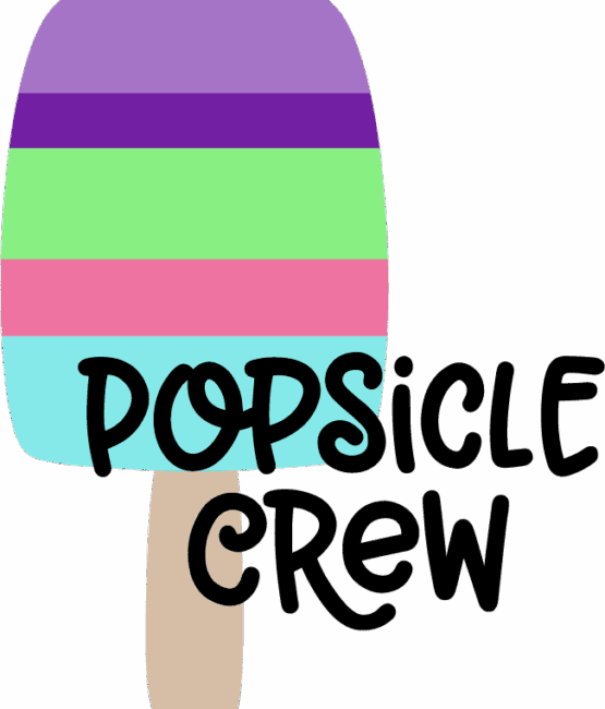 Popsicle crew iron on heat transfers
