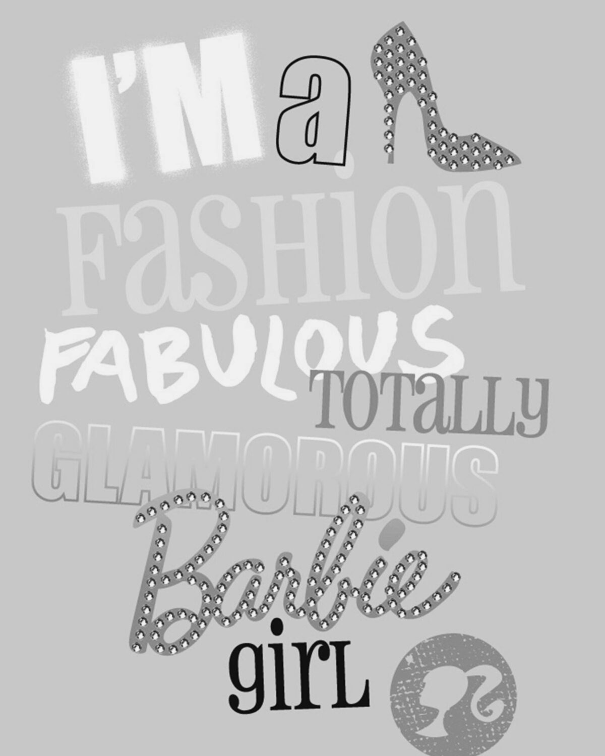Fashion Black and white heat transfers 149