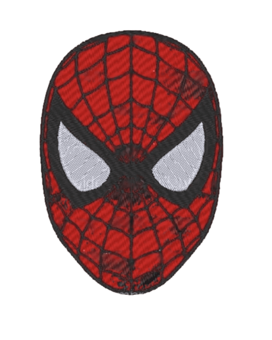 Spiderman face iron on embroidery patch