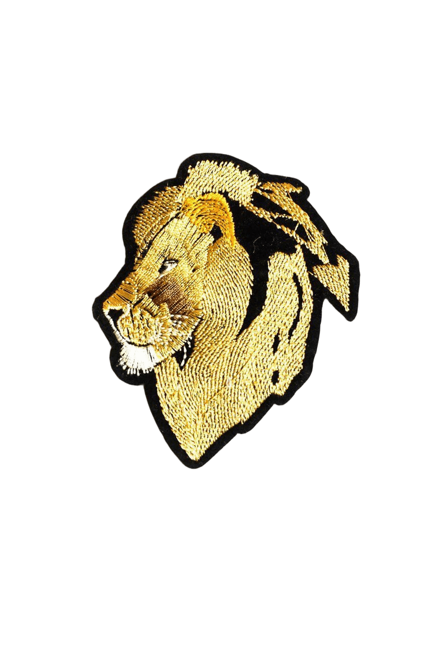 Lion Embroidered iron on patch