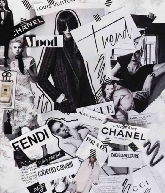 Fashion Black and white heat transfers 27