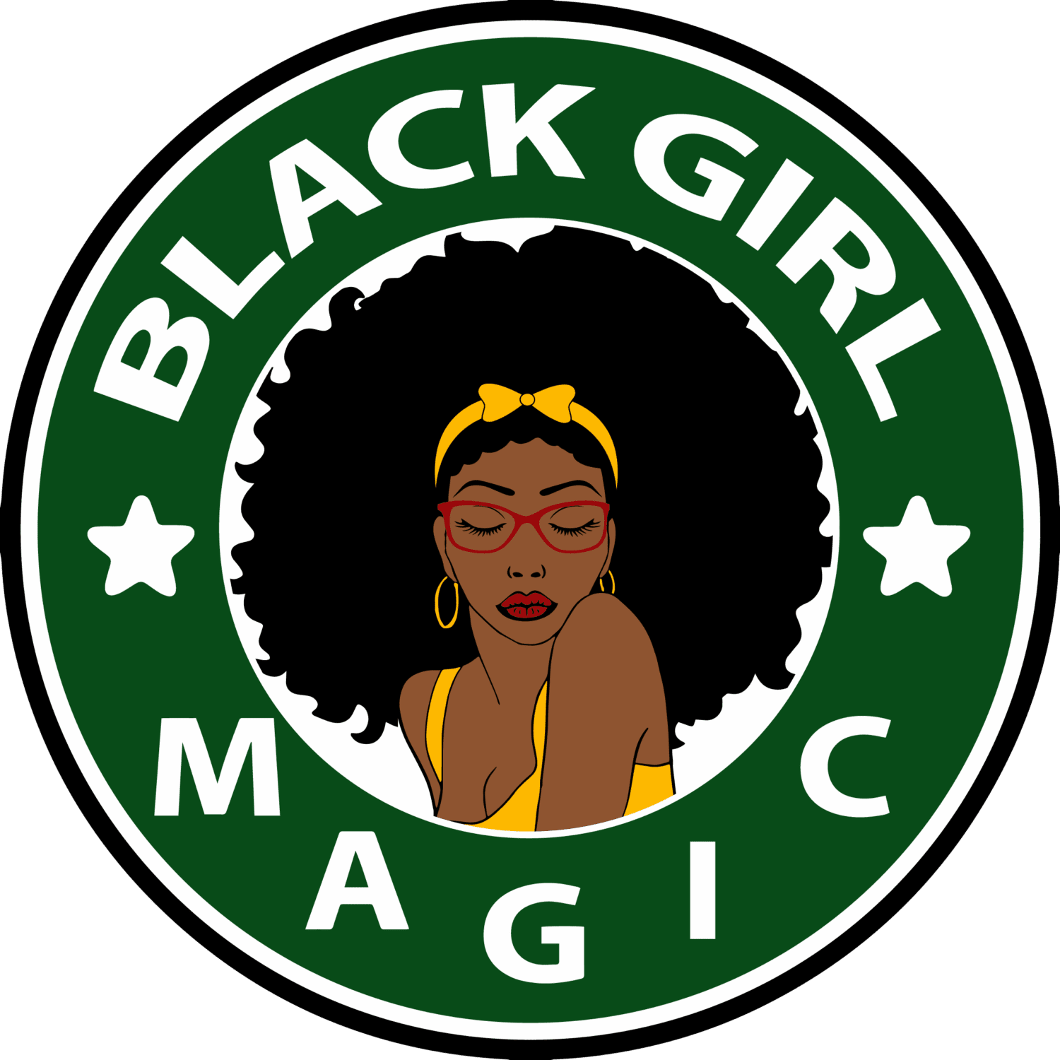Black girl magic melanin heat transfers
