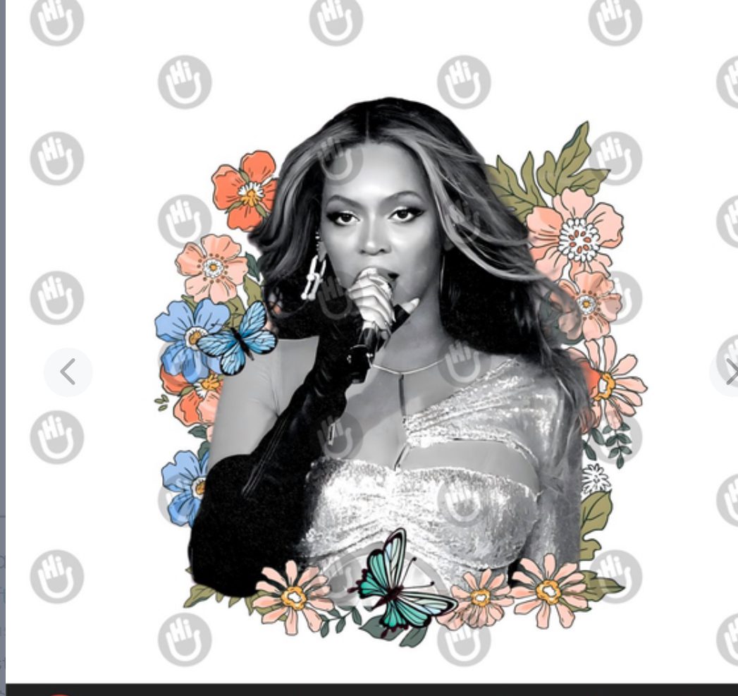Beyoncé renaissance tour 7 heat transfers