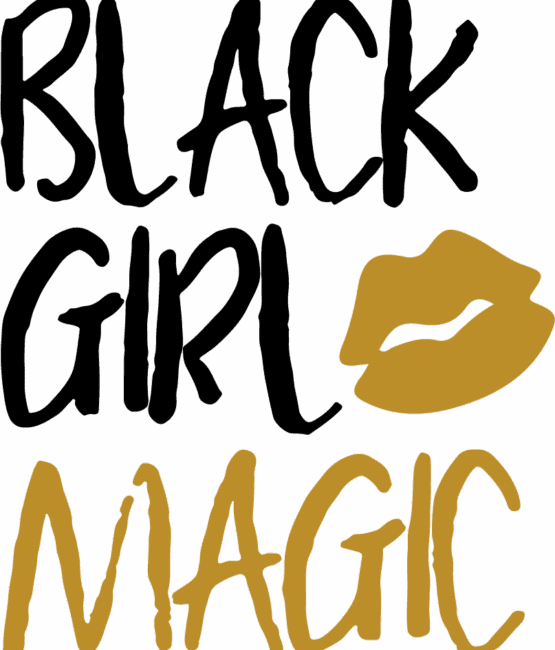Black girl magic heat transfers
