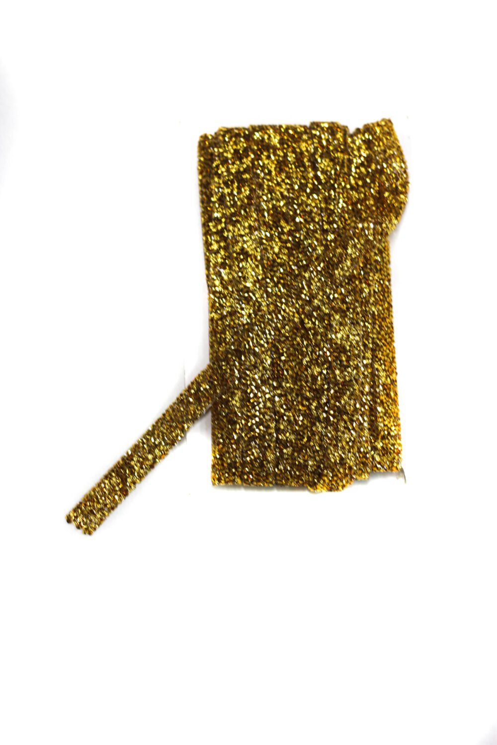 Gold hot fix rhinestone trim