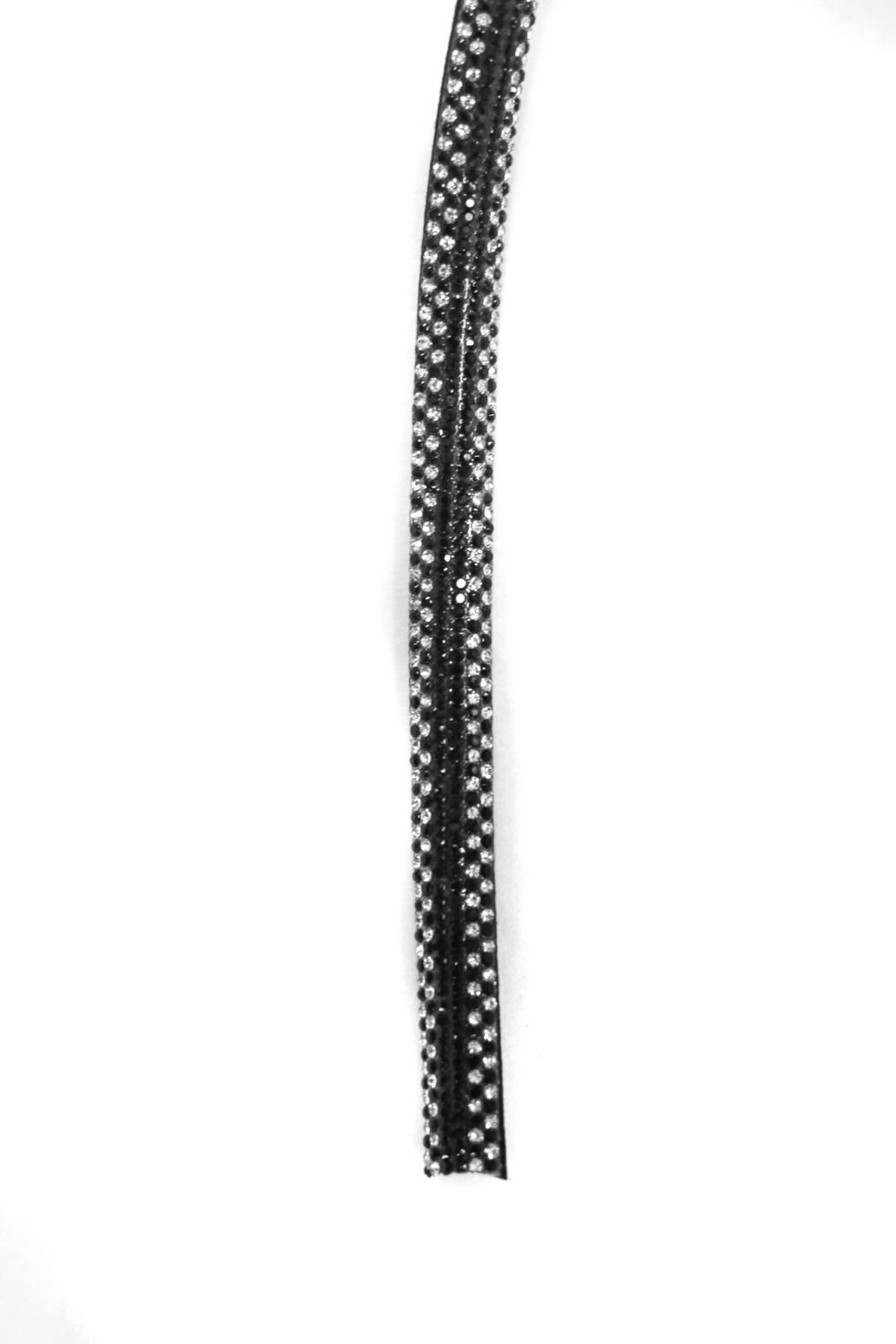 Black rhinestone trim