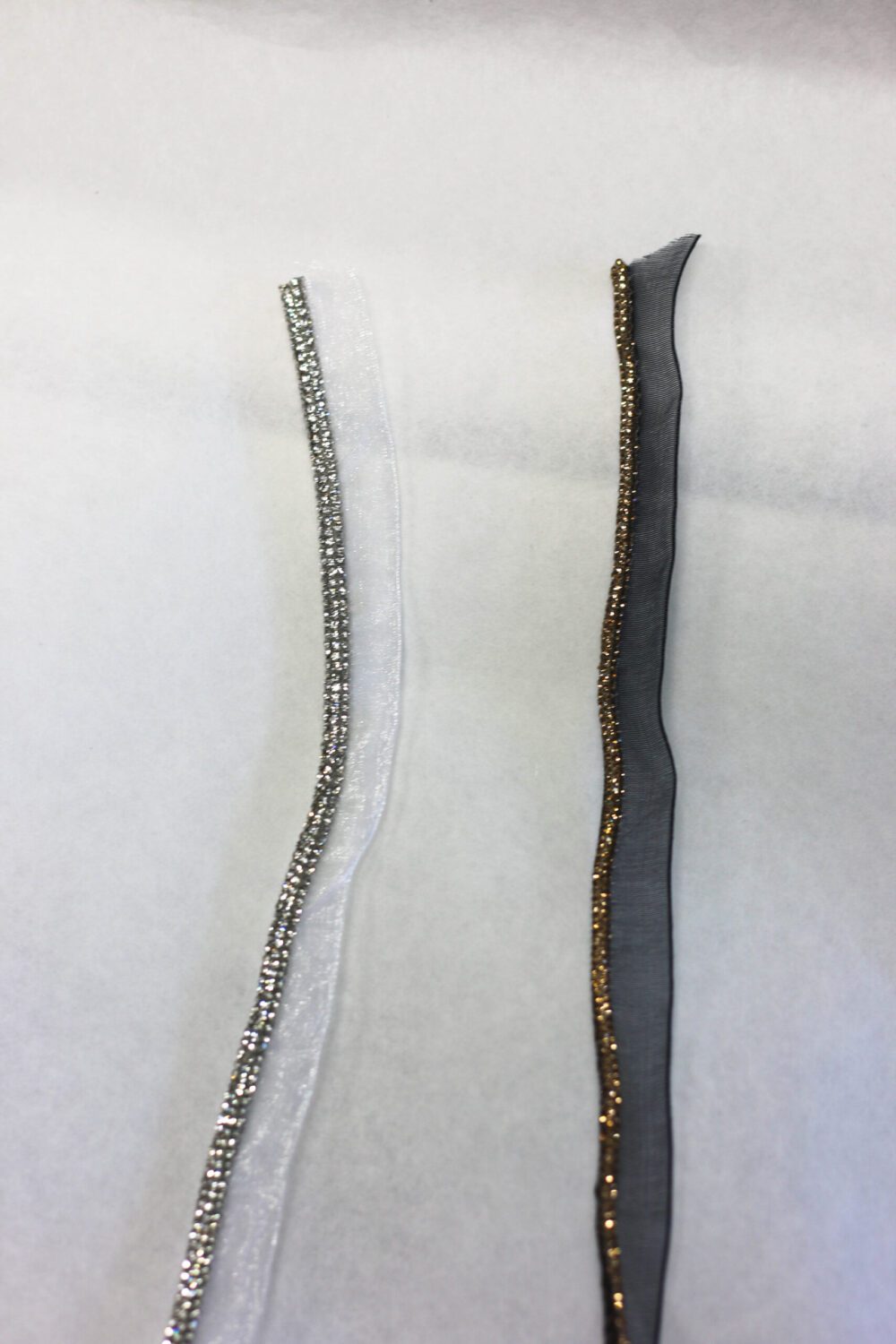 Lace rhinestone trim