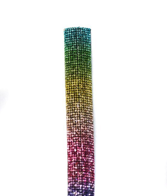 Colorful rhinestone trim