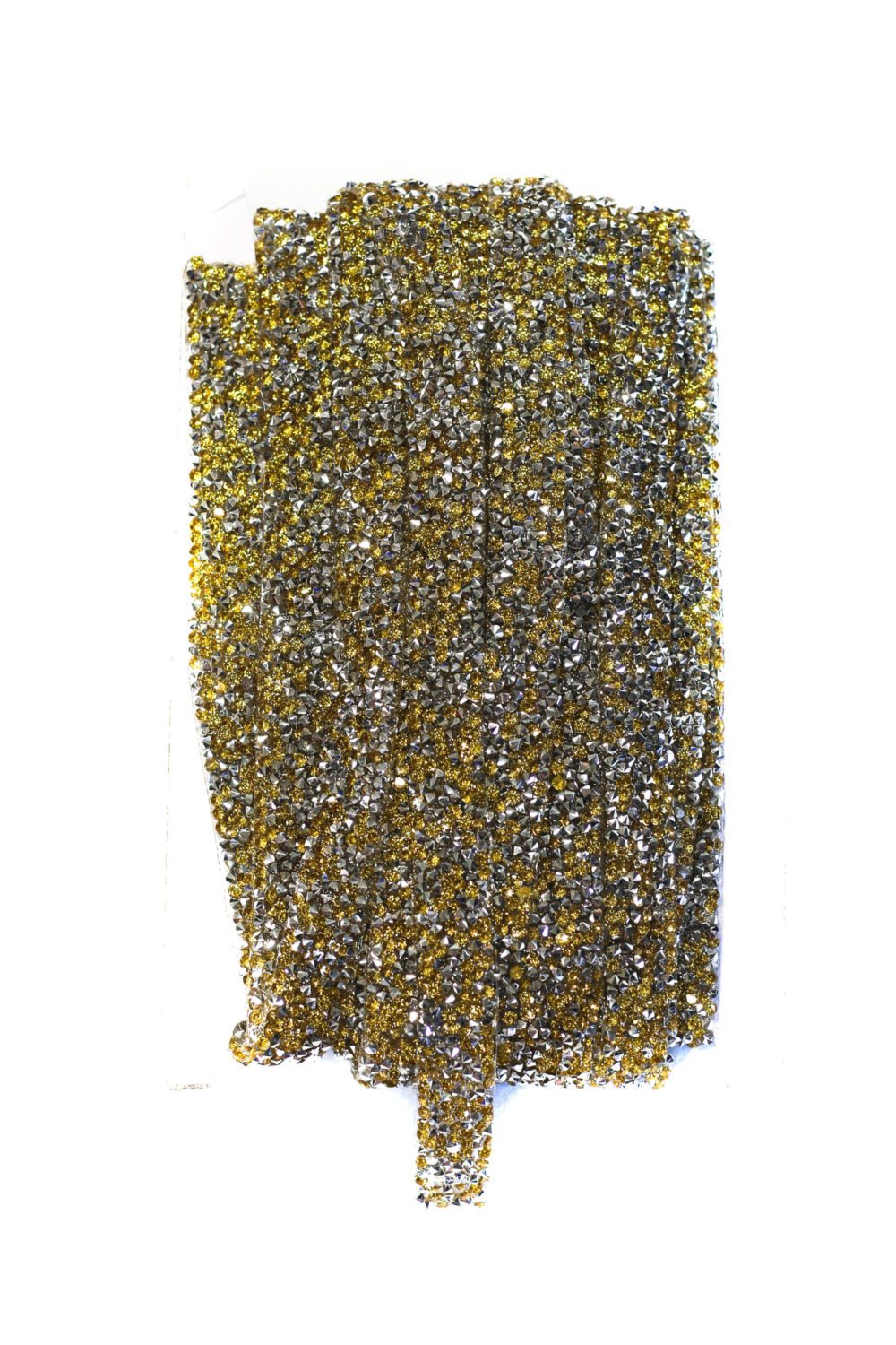 Gold mix hot-fix rhinestone trim - Image 3
