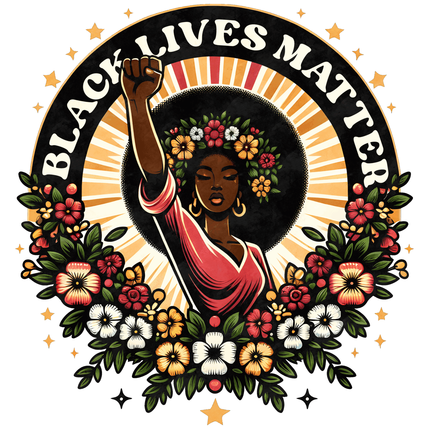 BLM black history iron on heat transfers