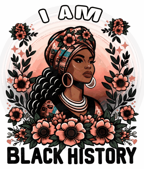 I am black history iron on heat transfers