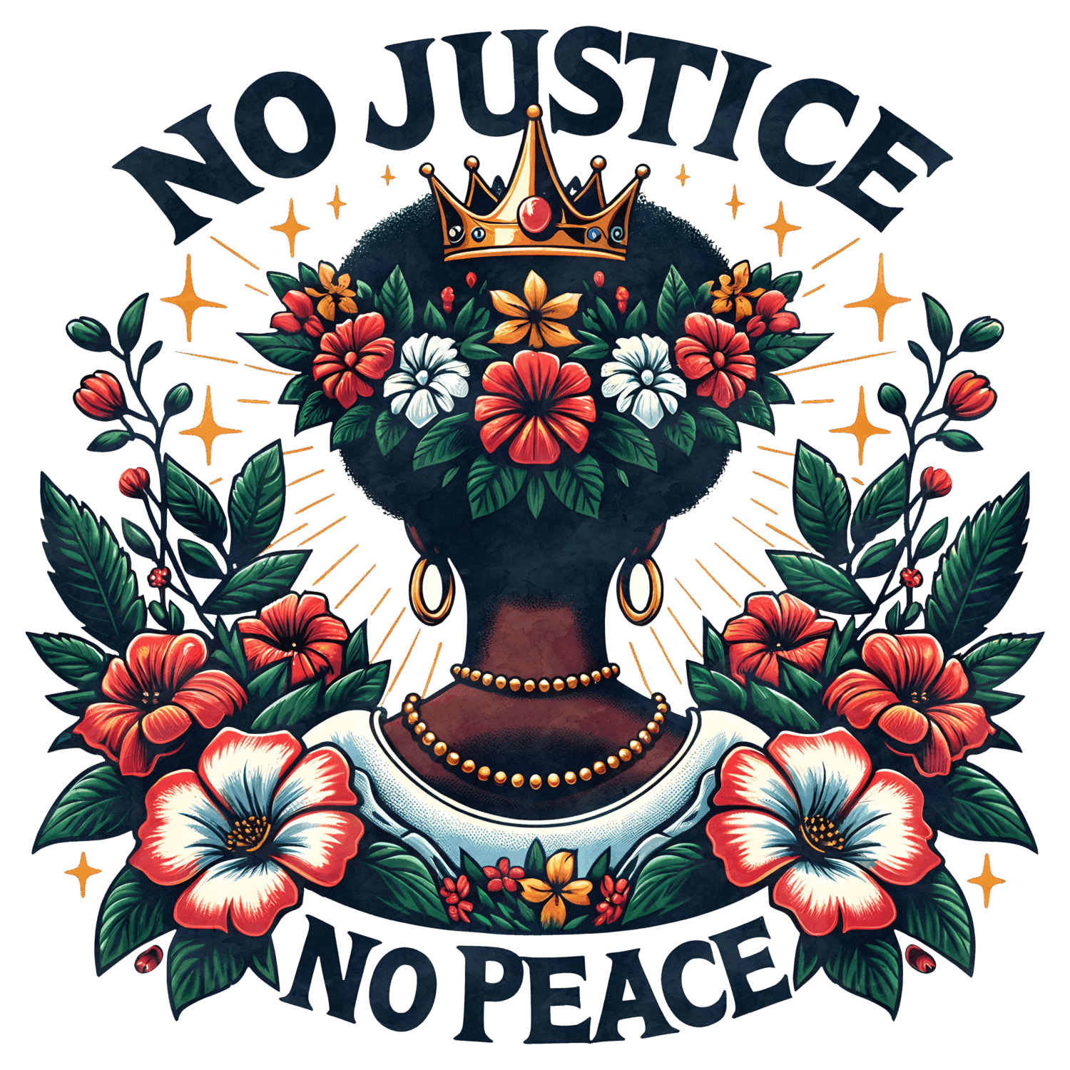 No justice black history iron on heat transfers