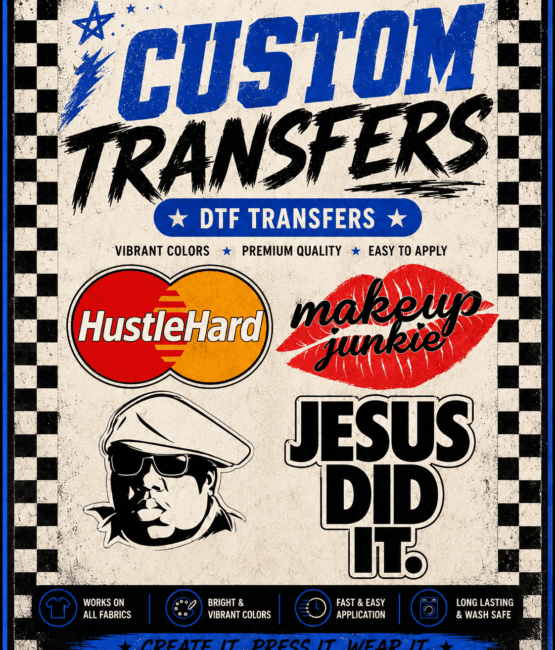 custom dtf transfers