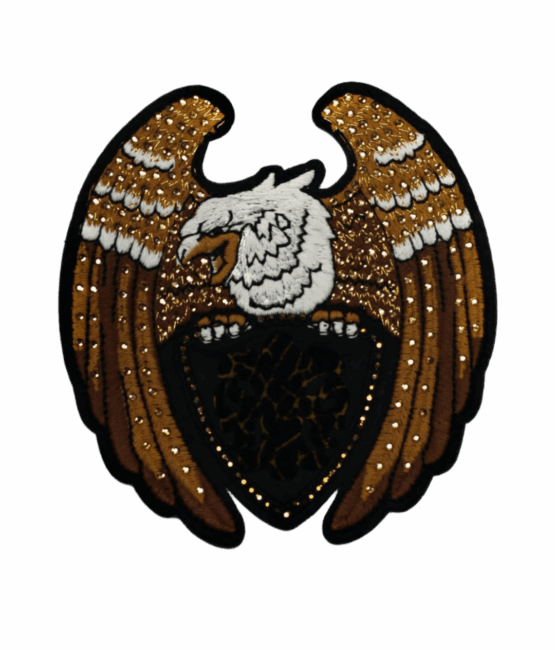 Eagle rhinestone embroidery patches