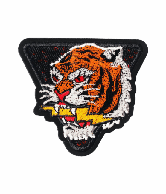 Tiger chenille badge embroidered patch