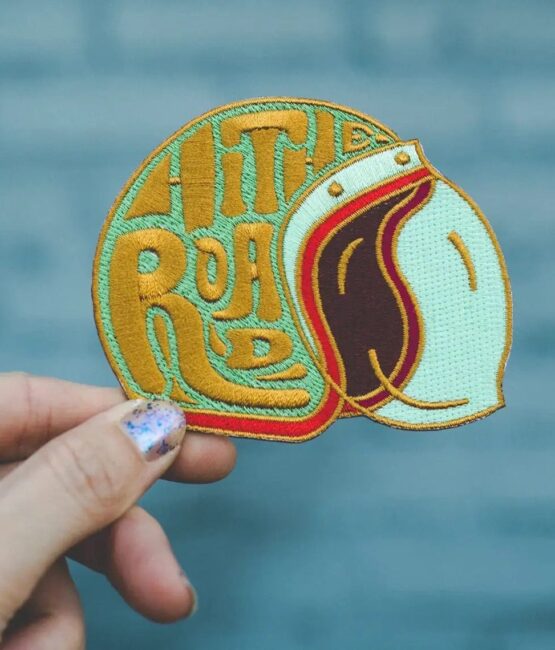Hit the road iron on embroidery patches