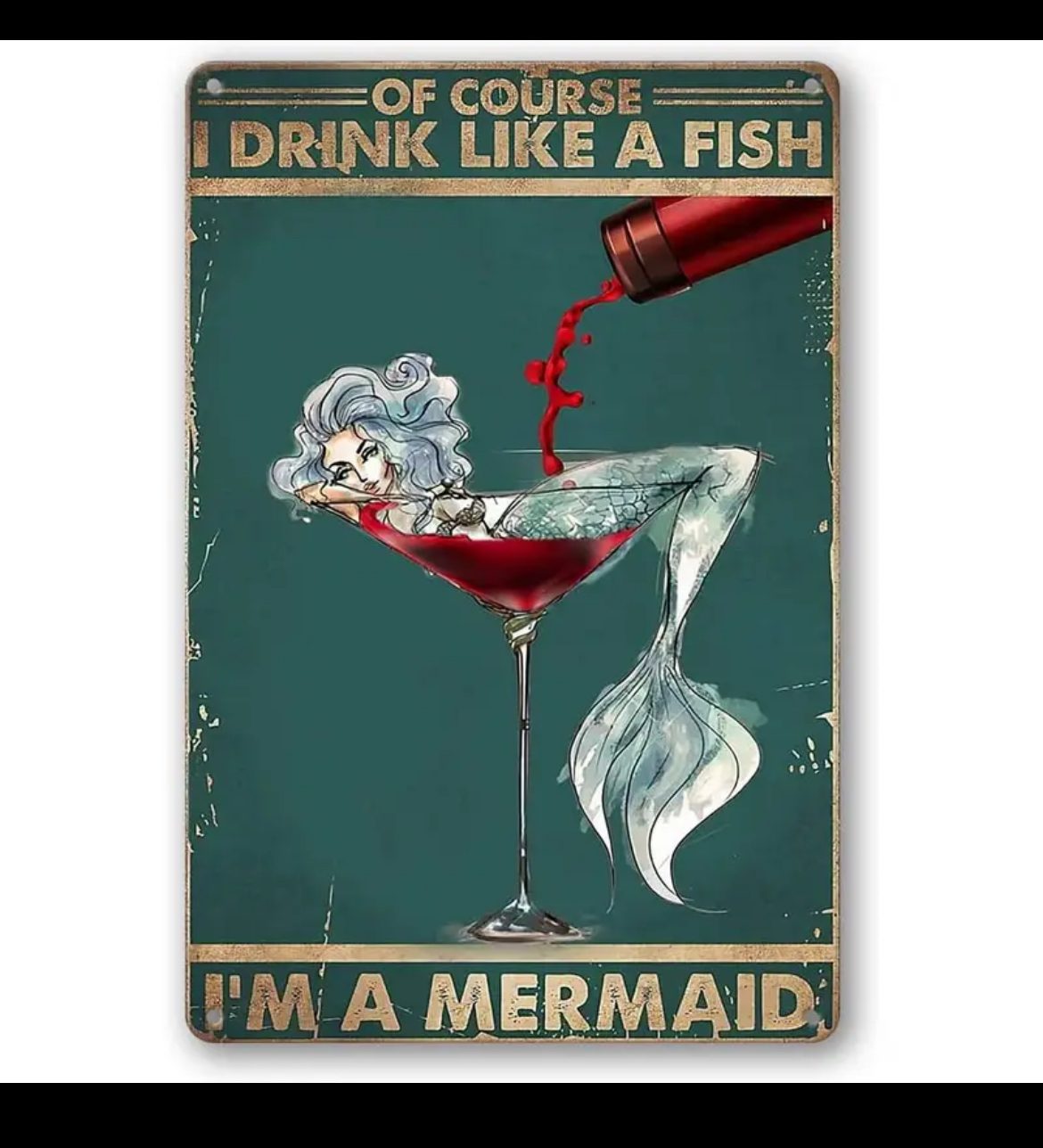 Drink like a fish retro heat transfers