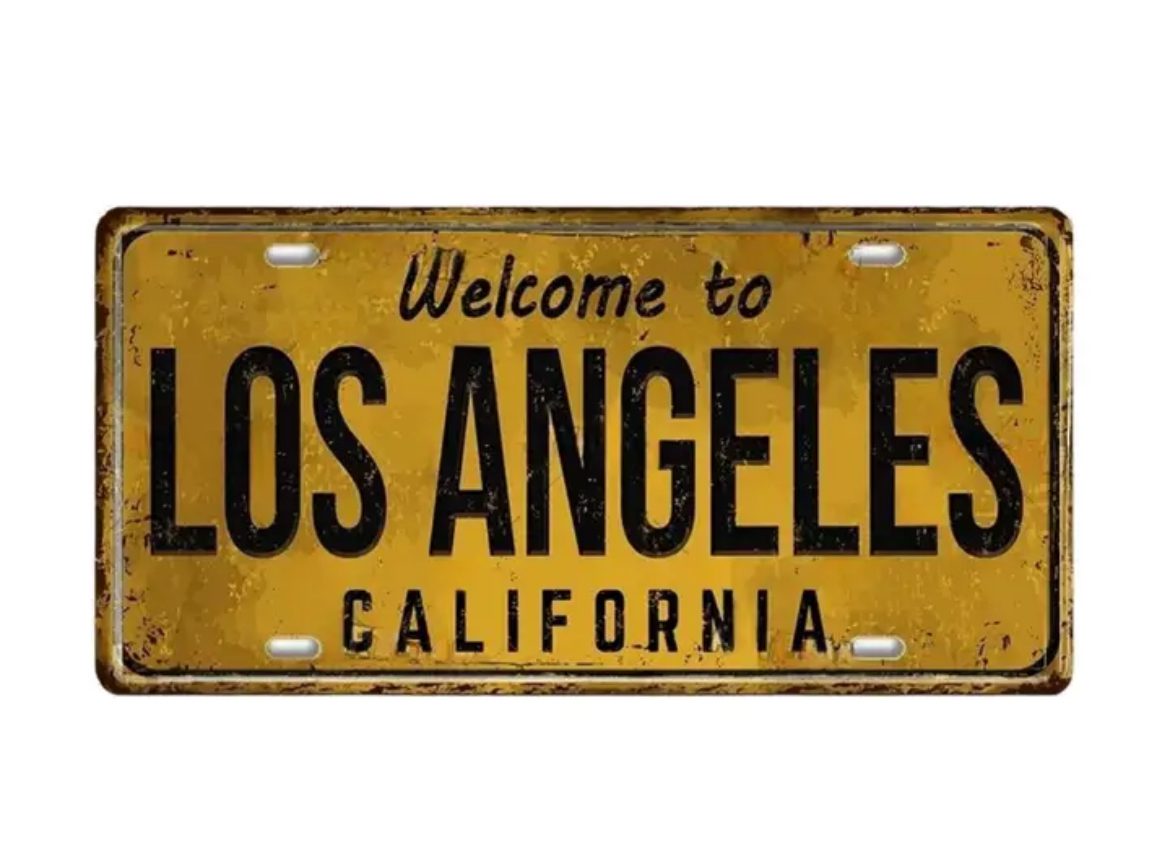 Los Angeles retro heat transfers