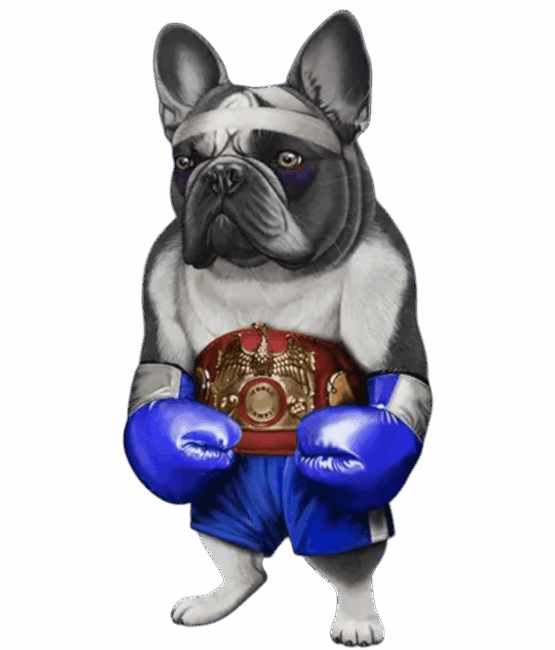 Dog blue glove iron on Heat transfers