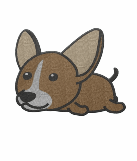 Iron on embroidery dog patches