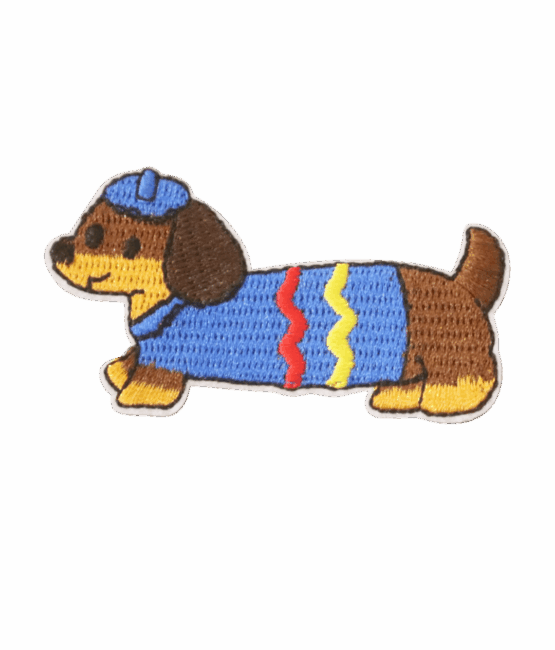 Sweater hat Dog Dachshund patches
