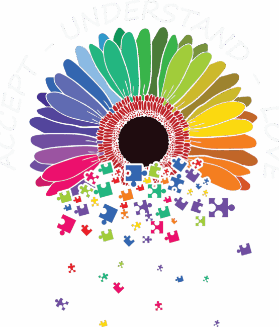 Floral Autism Awareness DTF Transfers