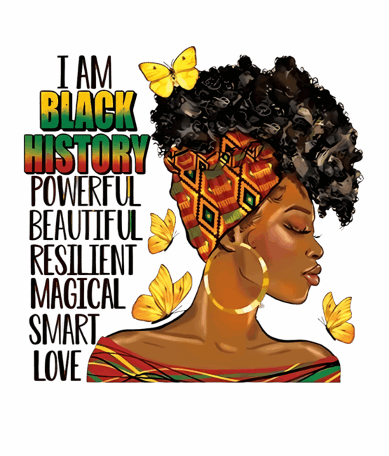 Powerful I am black history heat transfers