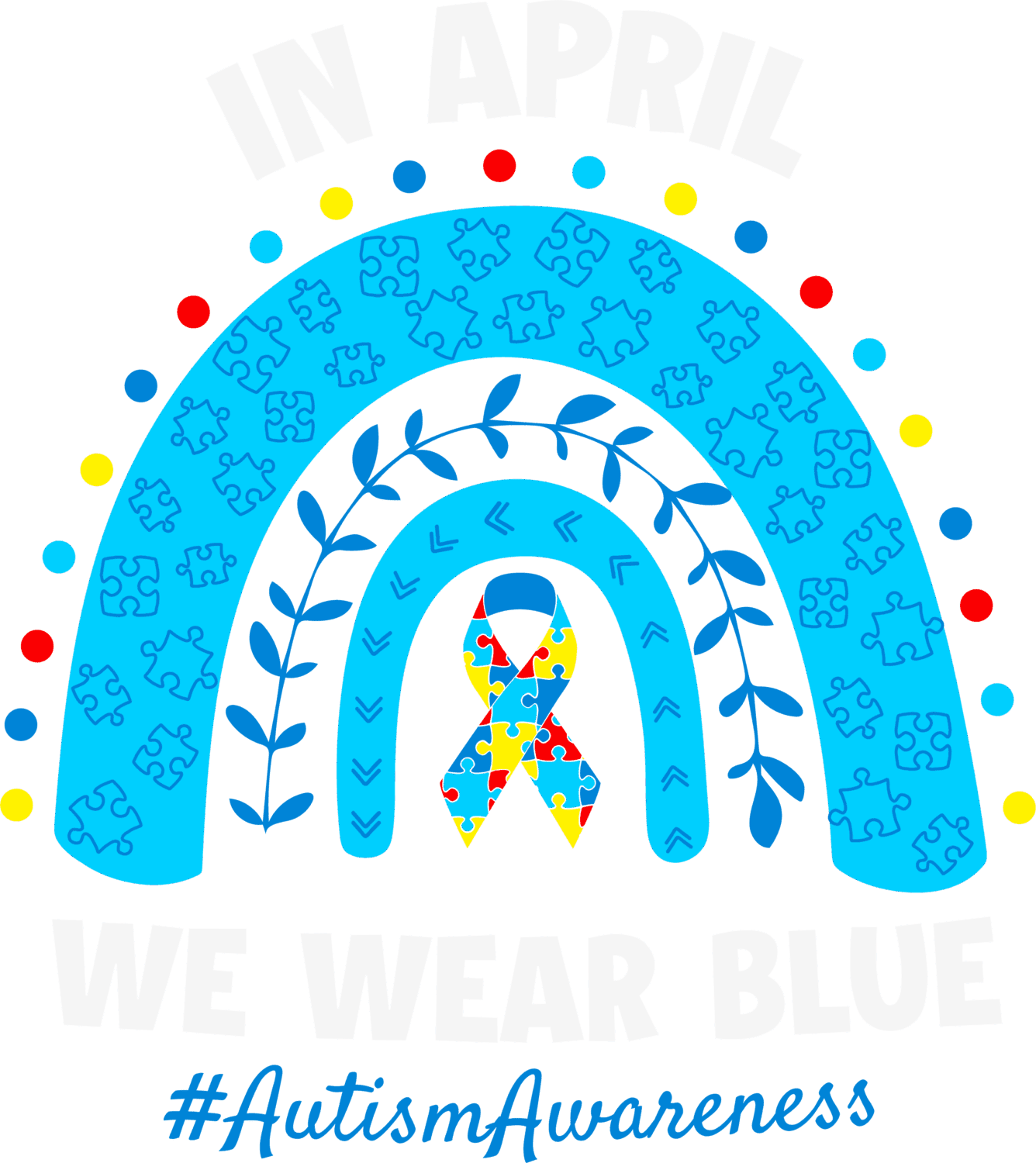 Autism Awareness DTF Transfers
