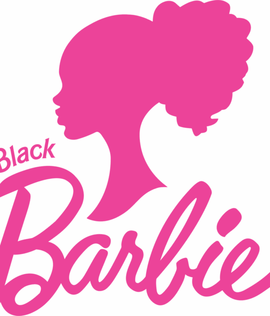Pink 2 black barbie heat transfers