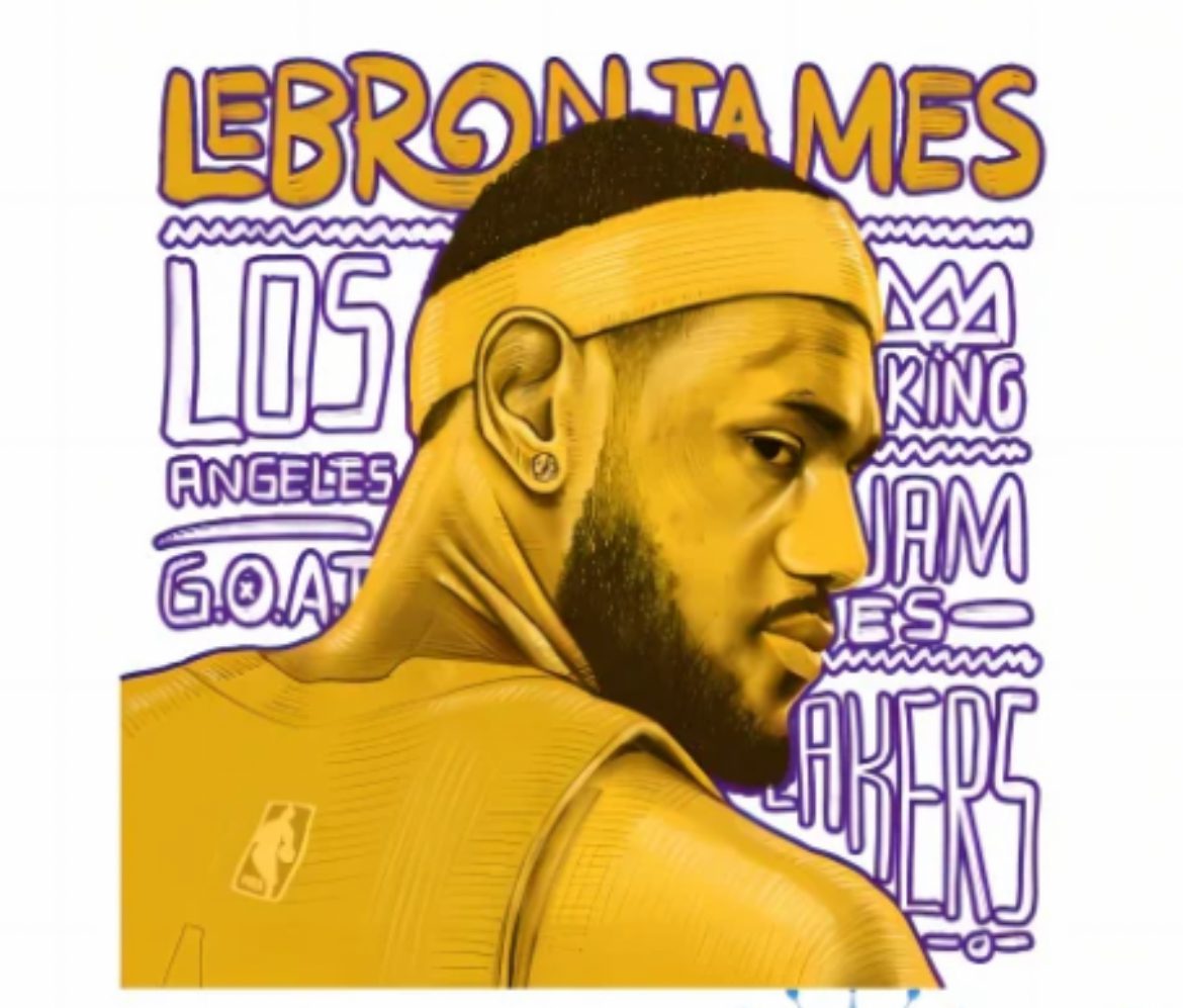 Lebron Los Angeles sports heat transfers