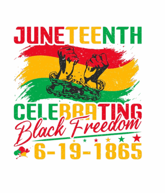 Black freedom Juneteenth heat transfers