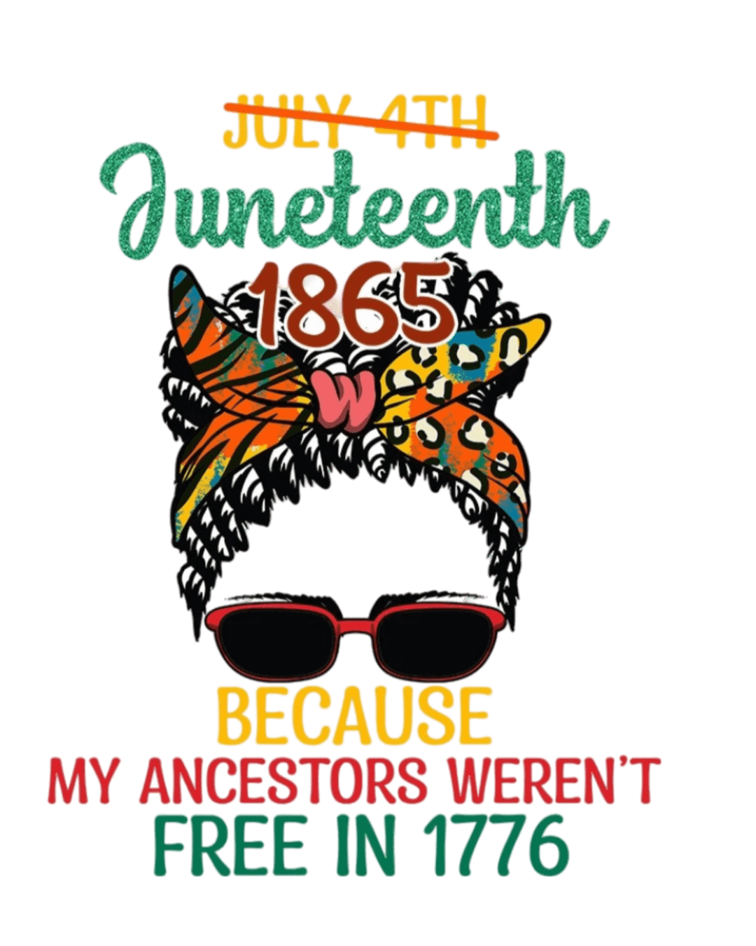 Scarf Juneteenth heat transfers