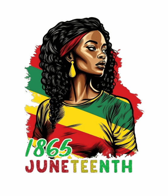Lady Juneteenth heat transfers