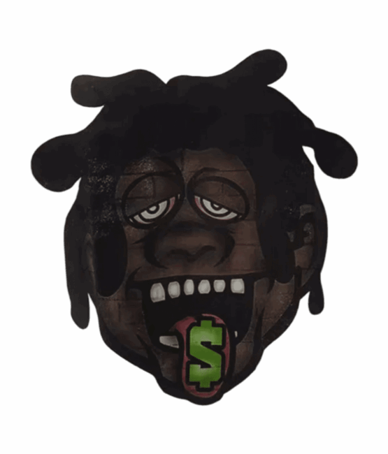Money man Cartoon iron on heat transfer