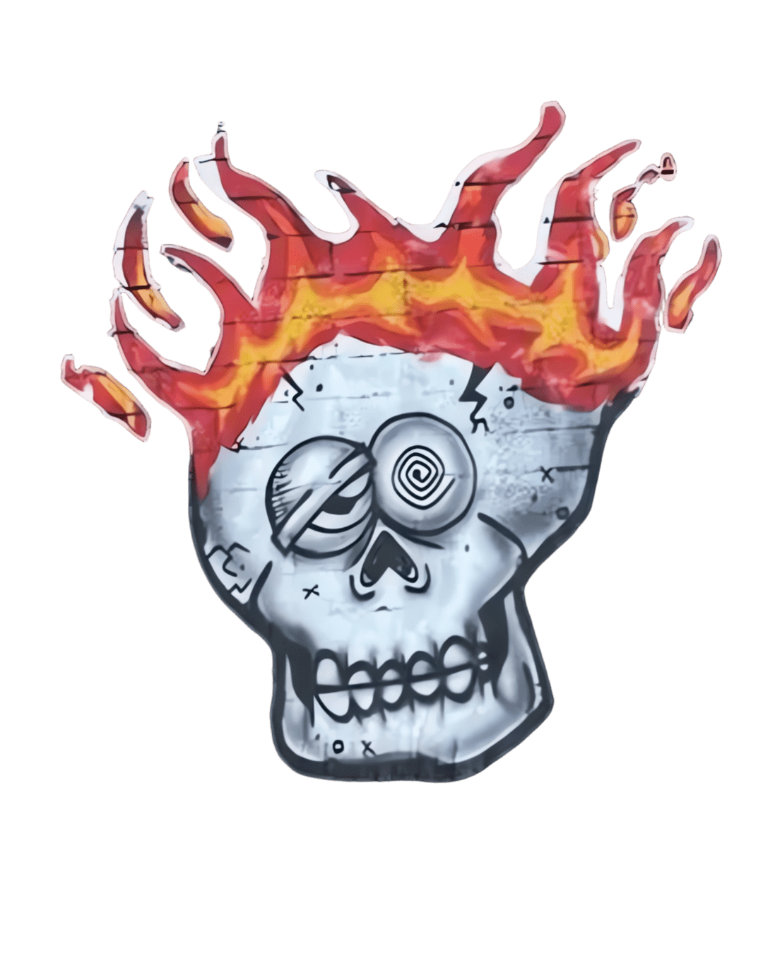 Cartoon iron on heat transfer