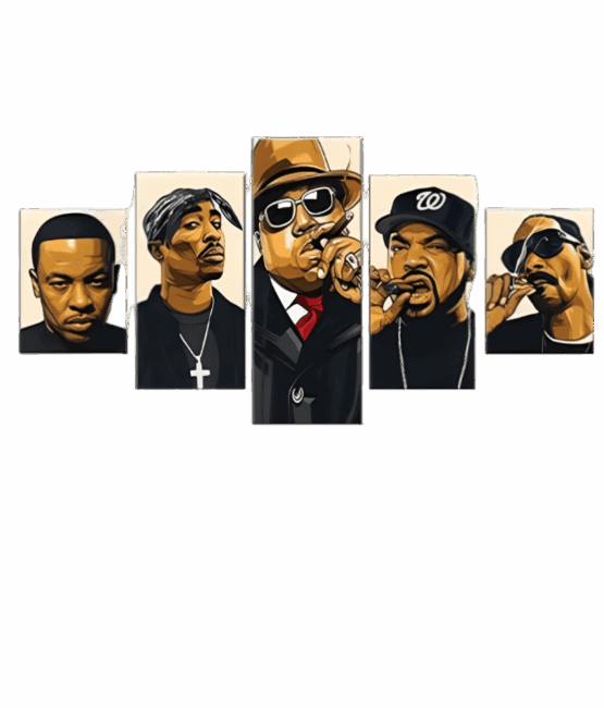 Hip hop greats 4 Hip Hop DTF Transfers