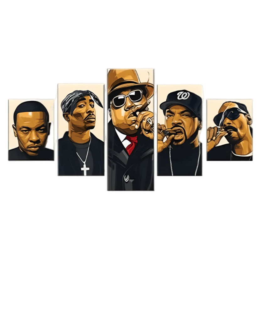 Hip hop greats 4 Hip Hop DTF Transfers