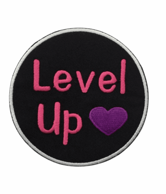 Level up Iron on embroidery patches