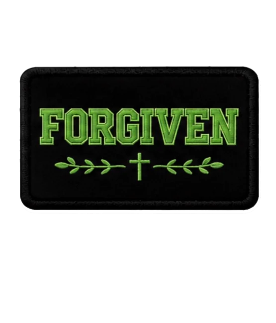 Forgiven Iron on Christian faith patches