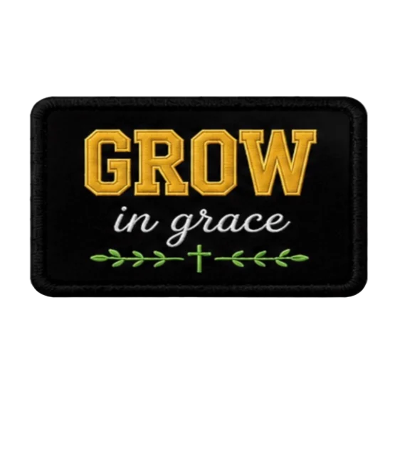 Grow Iron on Christian faith patches