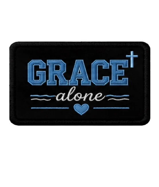 Grace Iron on Christian faith patches