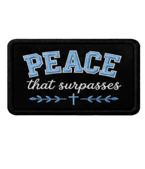 Peace Iron on Christian faith patches