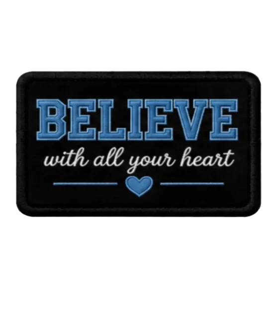 Believe Iron on Christian faith patches
