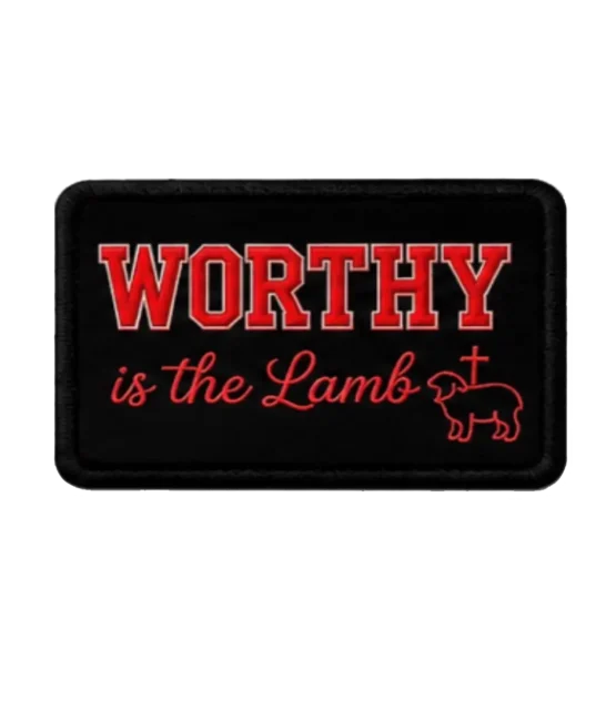 Worthy Iron on Christian faith patches