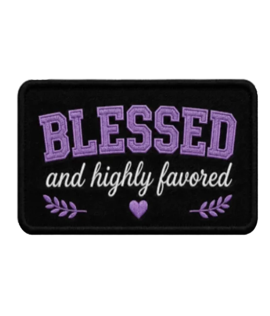 Blessed Iron on Christian faith patches