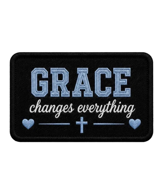 Grace changes Iron on Christian faith patches