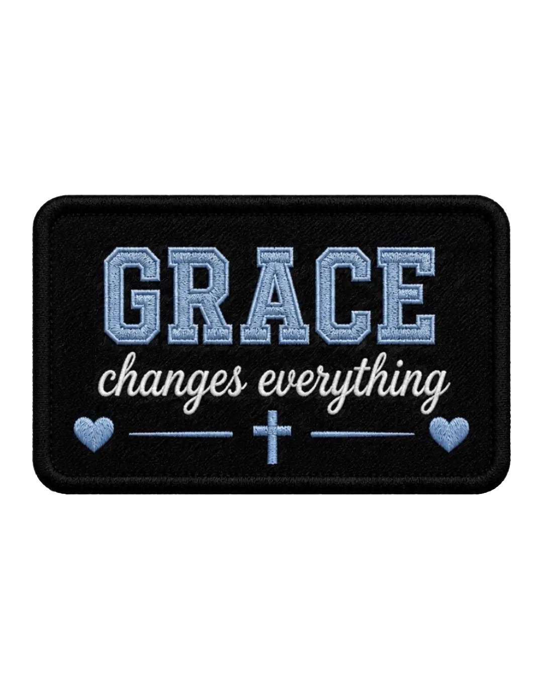 Grace changes Iron on Christian faith patches