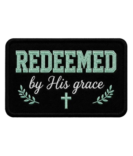 Redeemed Iron on Christian faith patches