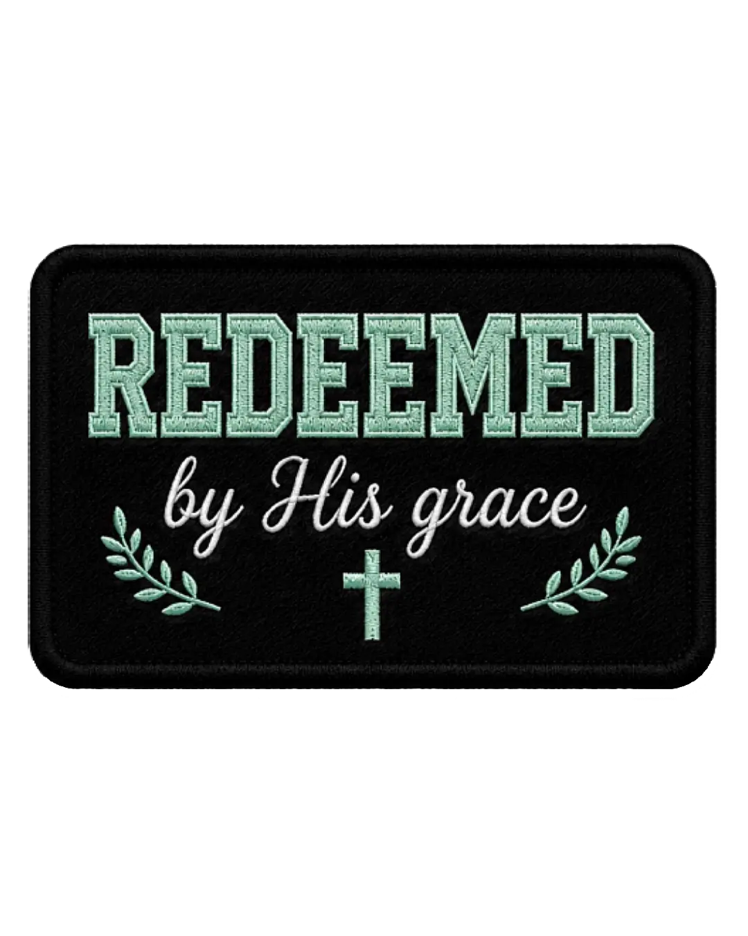 Redeemed Iron on Christian faith patches