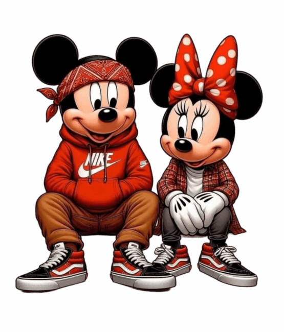 Fashion mickey cartoon iron on heat transfer